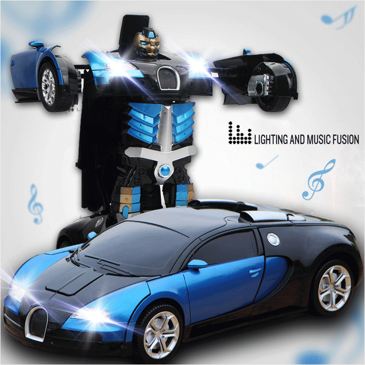 Remote Control Transforming Robot Car Toy Vehicle