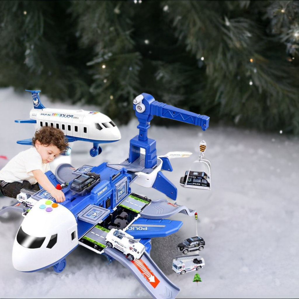 Airplane Vehicle Play Set Police Fireman Construction 3 Styles