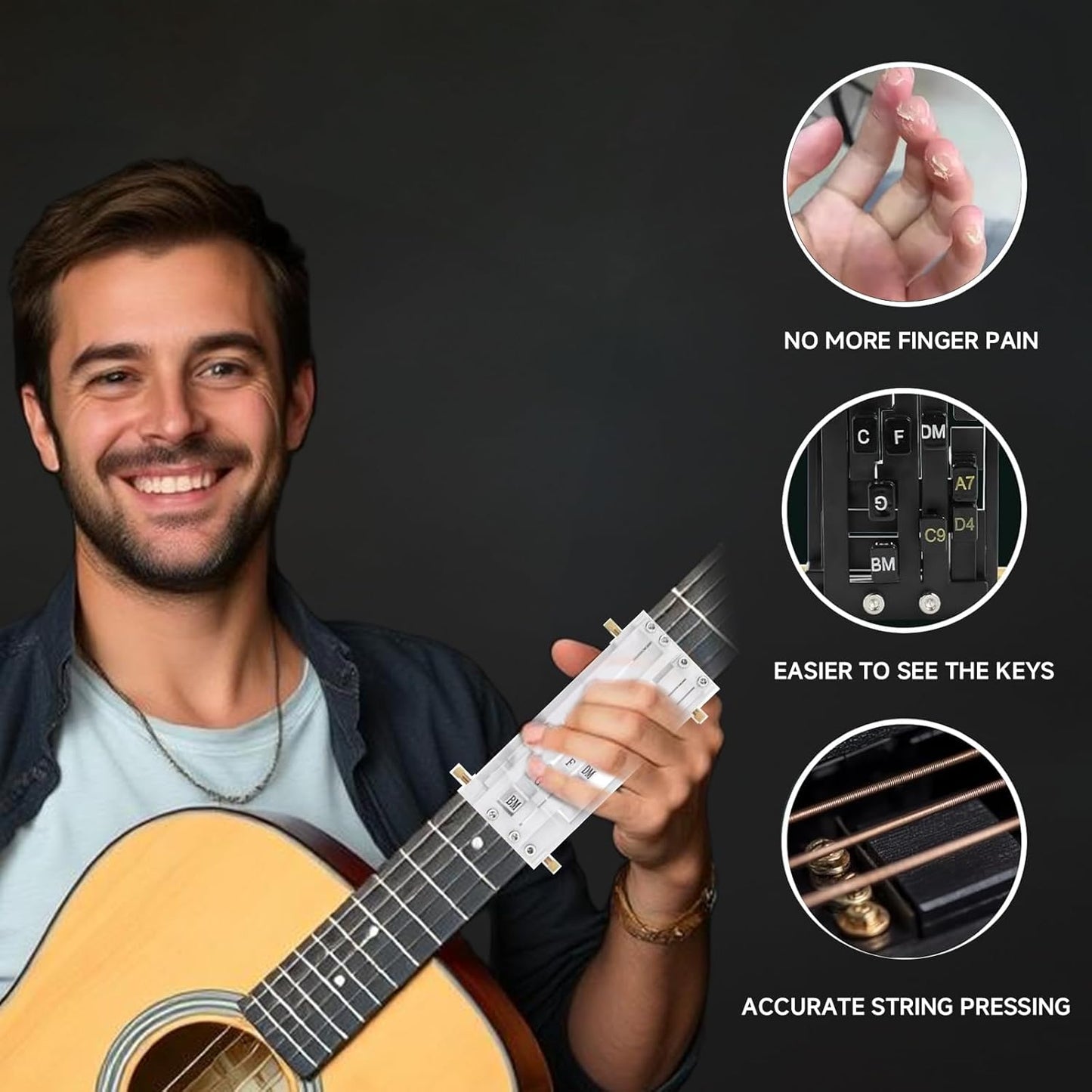 Guitar Chord Trainer Acoustic Guitar Learning Tool