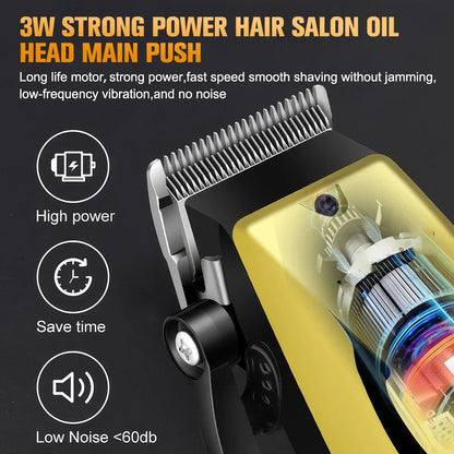 Cordless Hair Clipper Beard Trimmer Grooming Kit for Men