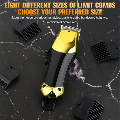 Cordless Hair Clipper Beard Trimmer Grooming Kit for Men