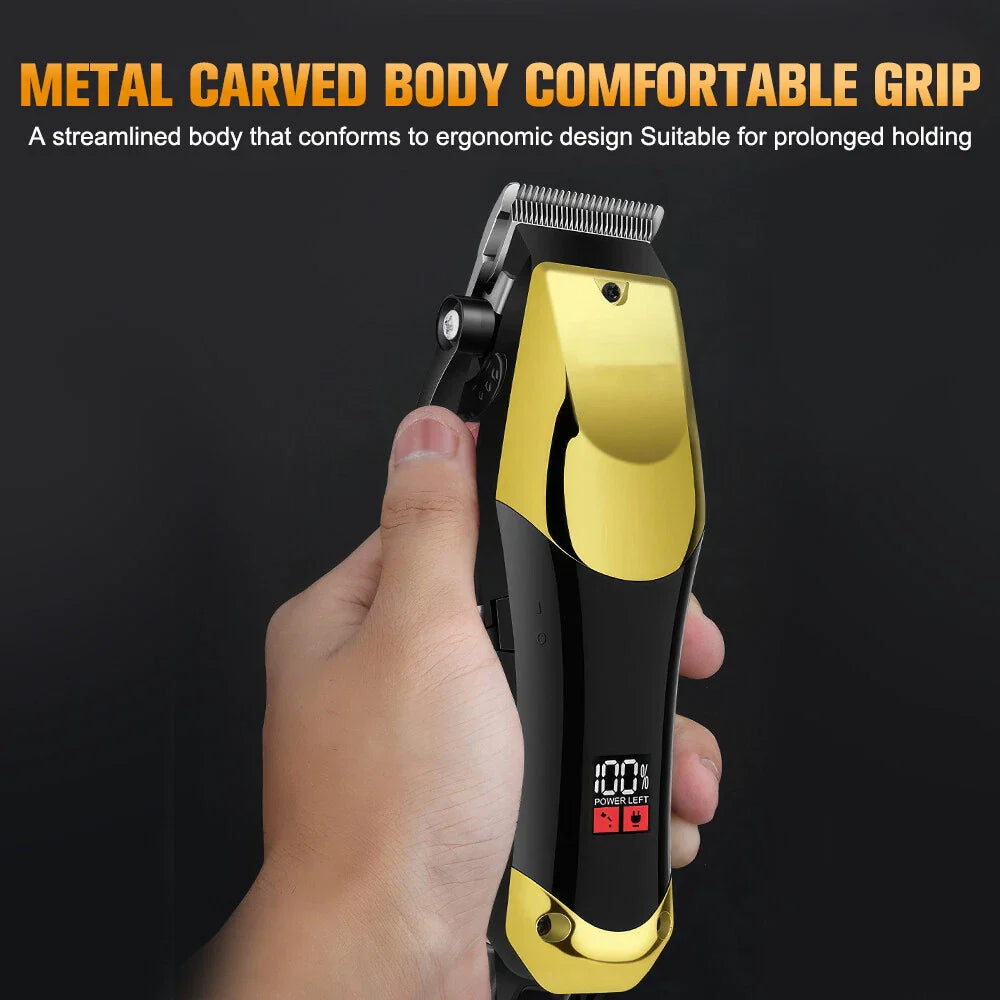 Cordless Hair Clipper Beard Trimmer Grooming Kit for Men