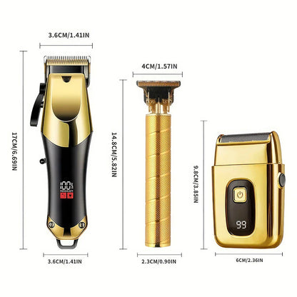 Cordless Hair Clipper Beard Trimmer Grooming Kit for Men