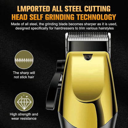 Cordless Hair Clipper Beard Trimmer Grooming Kit for Men