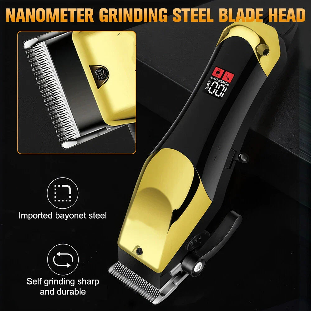 Cordless Hair Clipper Beard Trimmer Grooming Kit for Men