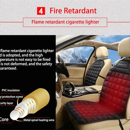 Heated Car Seat Cushion Pad