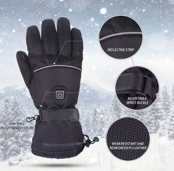 Heated Gloves 2 Pairs Electric Hand Warmers