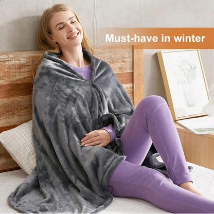 Heated Shawl Blanket Electric Wrap Portable
