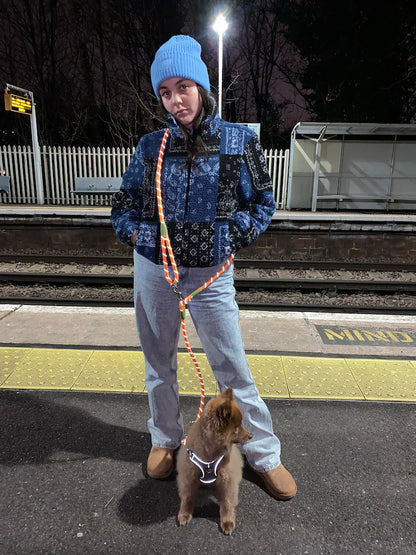 Hands-Free Dog Leash Adjustable Belt Attachment