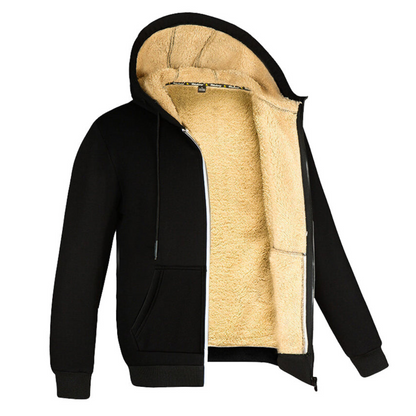 Men's Oversized Zip Up Sweatshirt Fleece Hoodie