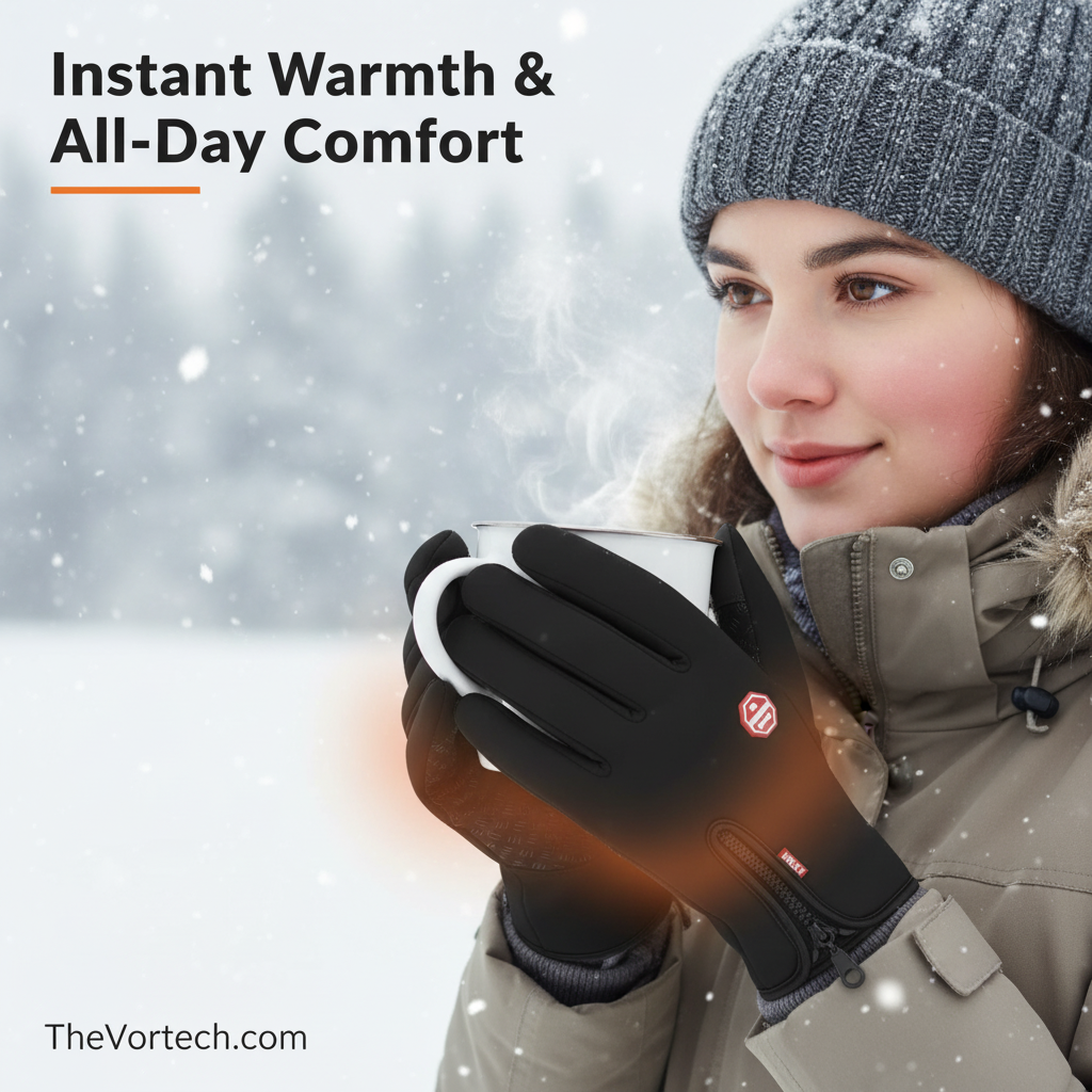 Heated Waterproof Touchscreen Gloves for Men and Women