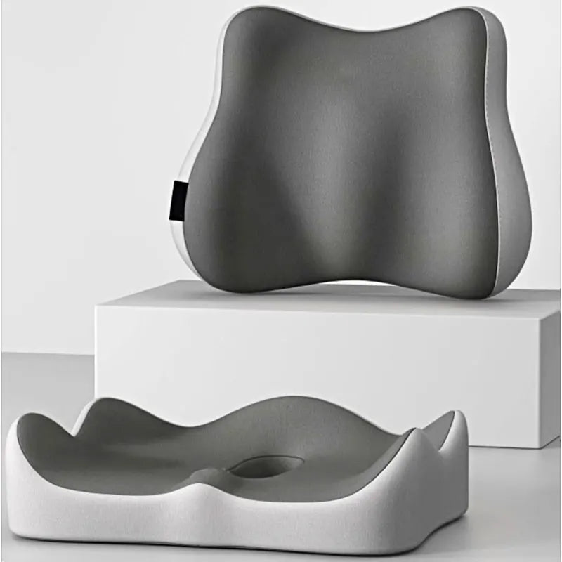 Memory Foam Seat Cushion Lumbar Support Office Chair