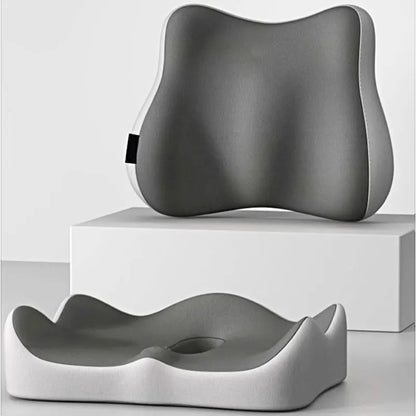 Memory Foam Seat Cushion Lumbar Support Office Chair