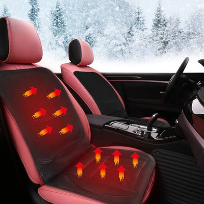 Heated Car Seat Cushion Pad Winter Warmer Full Coverage