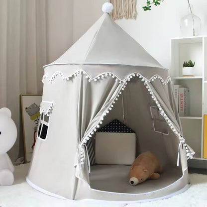 Round Plush Play Tent for Children Indoor Outdoor