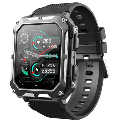 Circular Waterproof Smartwatch Fitness Tracker Indestructible
