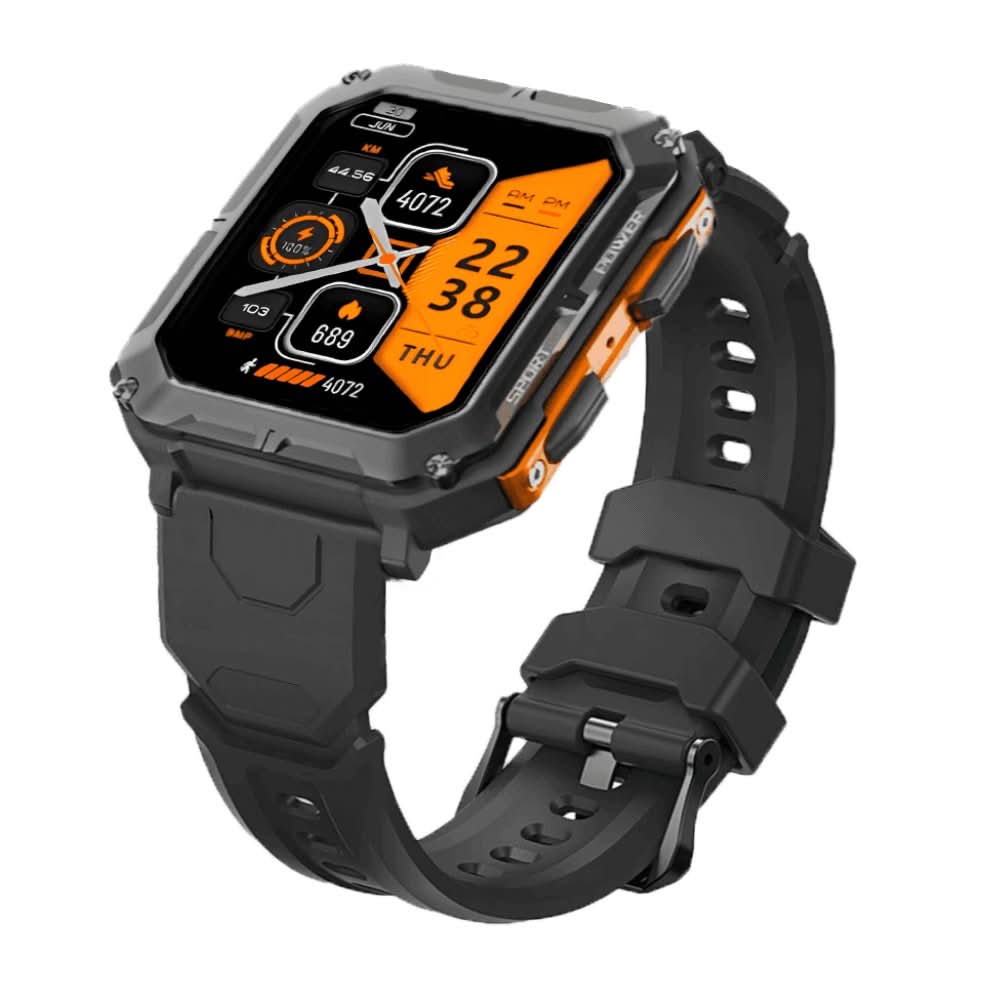 Circular Waterproof Smartwatch Fitness Tracker Indestructible