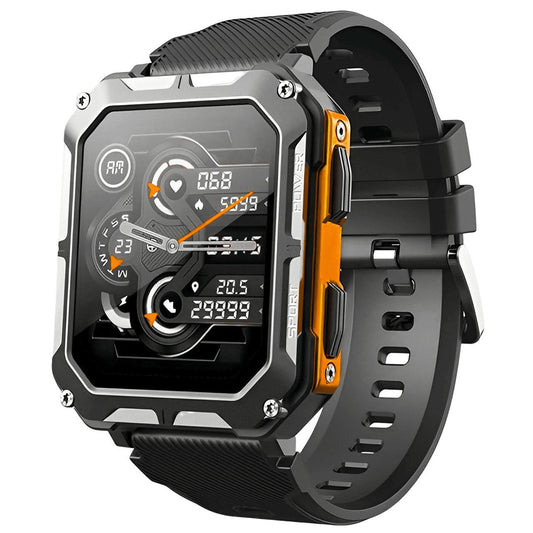 Circular Waterproof Smartwatch Fitness Tracker Indestructible