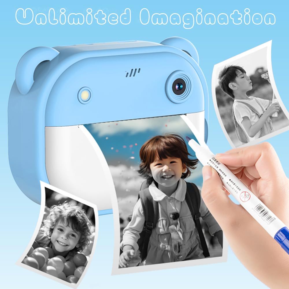 Instant Camera Printer Portable Inkless Thermal Photo Printer