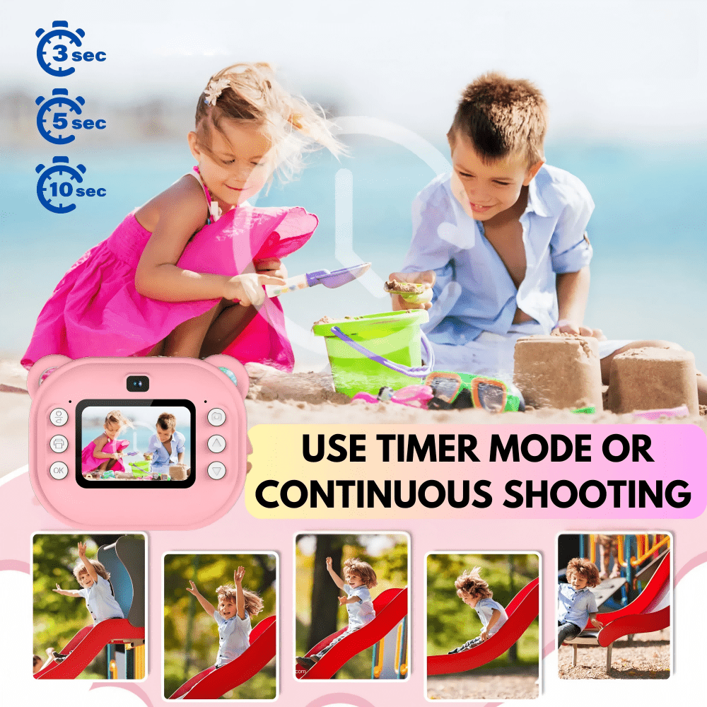 Instant Camera Printer Portable Inkless Thermal Photo Printer