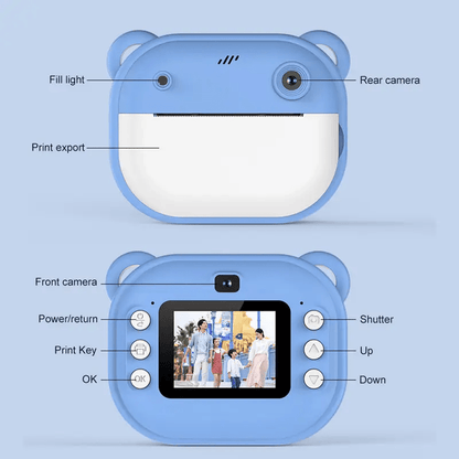 Instant Camera Printer Portable Inkless Thermal Photo Printer