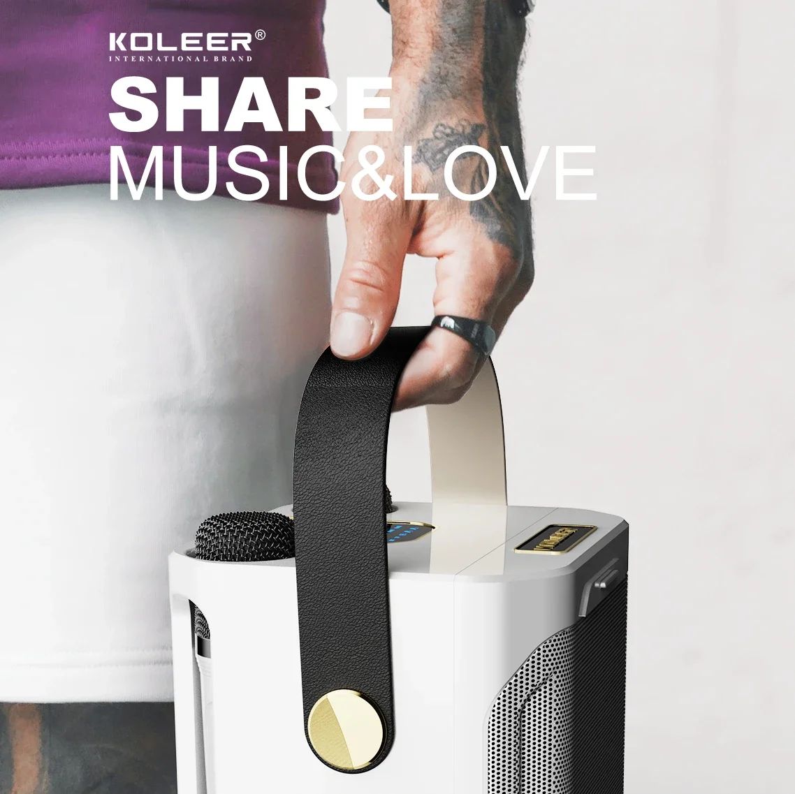 Karaoke Bluetooth Speaker Portable 360 Degree Sound