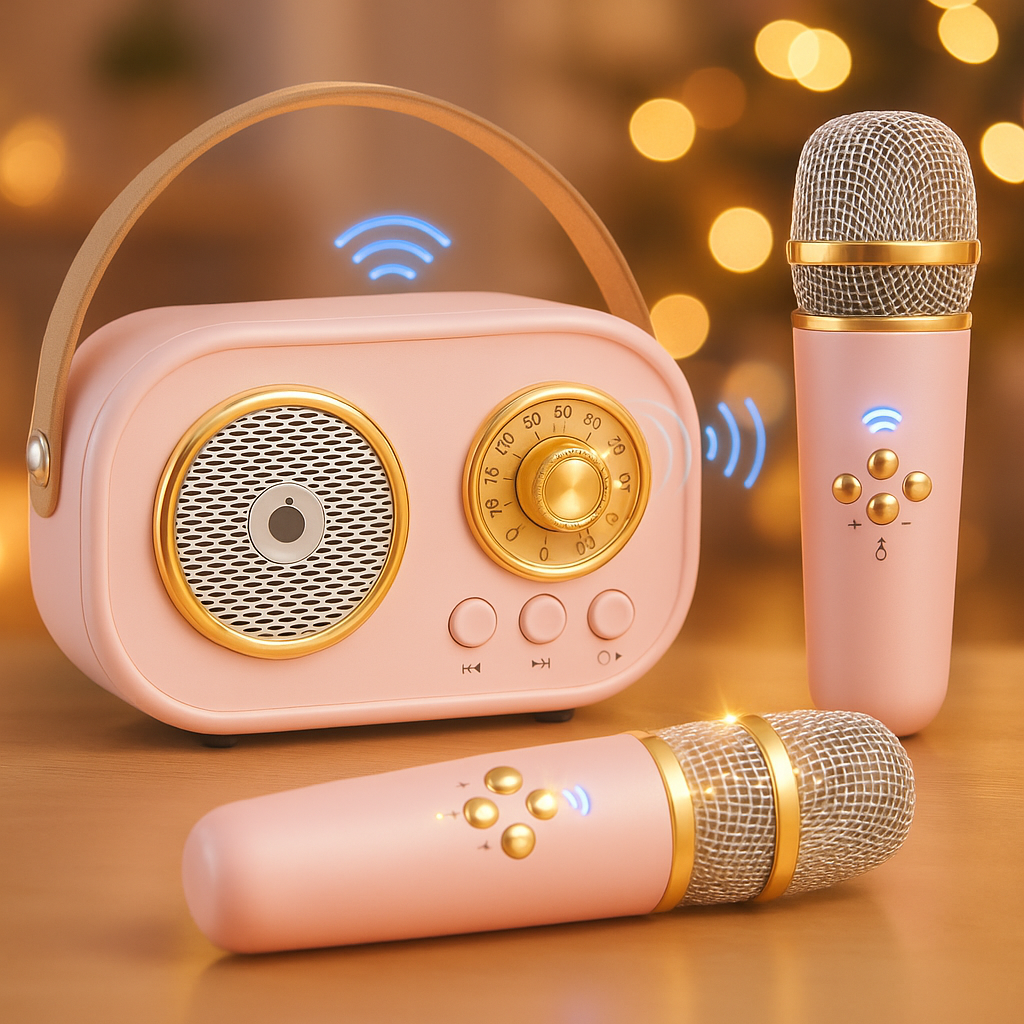 Karaoke Machine Bluetooth Speaker Set Portable Audio System