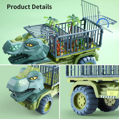 Dinosaur Transport Car Carrier Truck Dino Toy Set