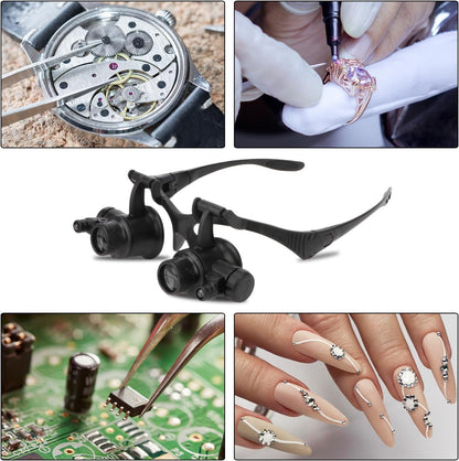 LED Magnifying Glasses with Adjustable Brightness for Reading