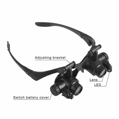 LED Magnifying Glasses with Adjustable Brightness for Reading