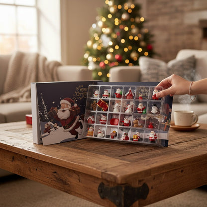 Christmas Advent Calendar with 24 Mini Figurines
