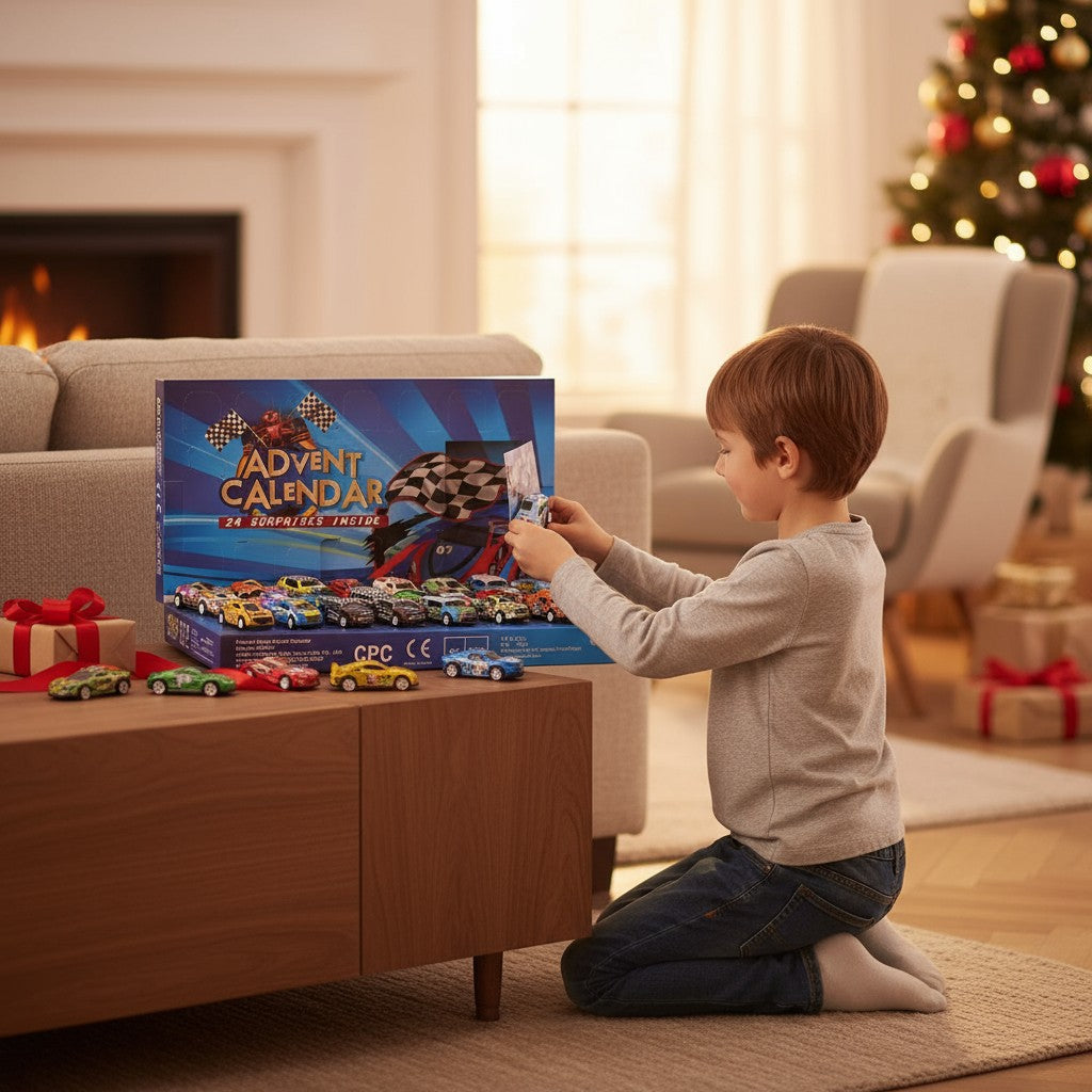 Racing Car Advent Calendar Countdown Gift 24 Days