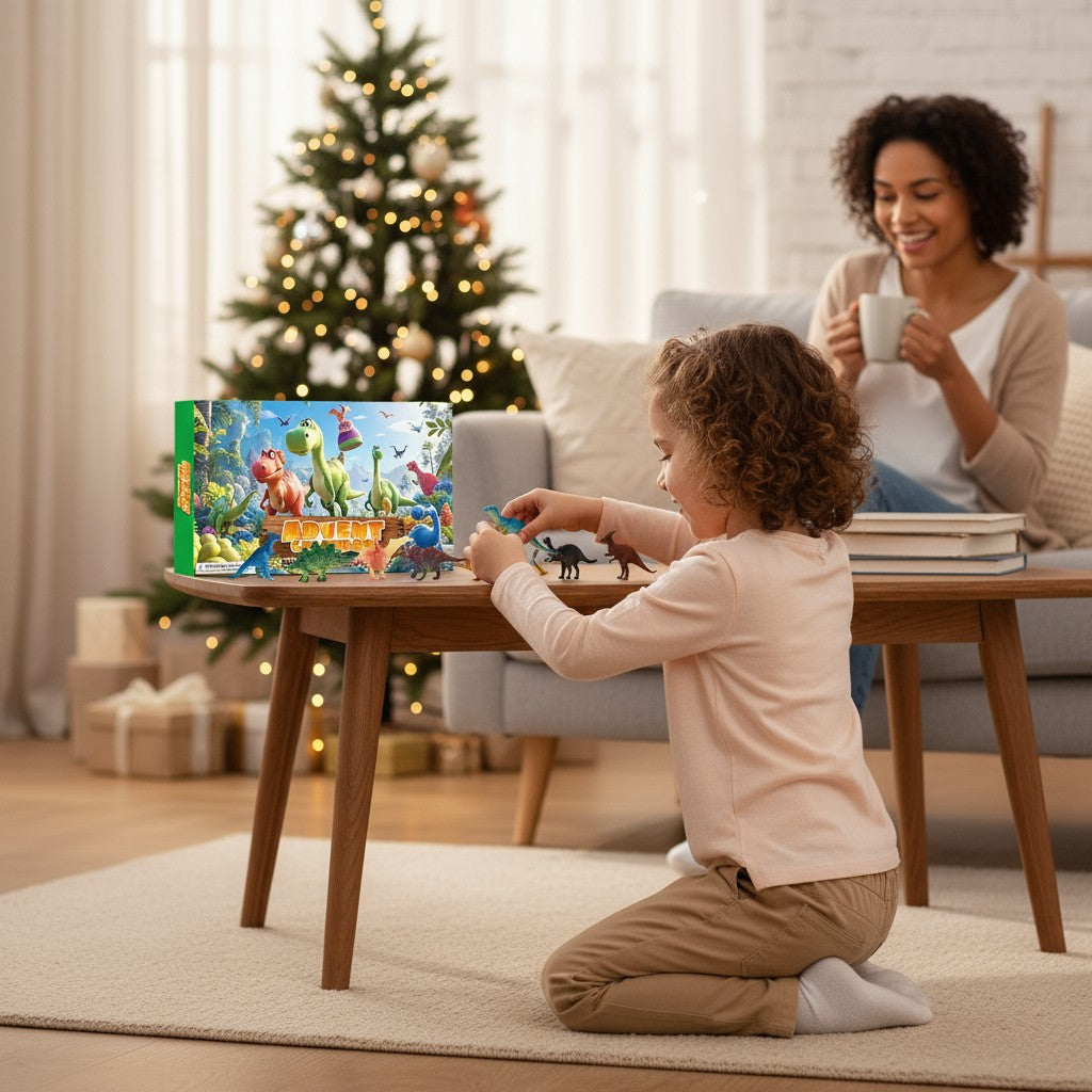 Dinosaur Advent Calendar Christmas Countdown 24 Pieces Set