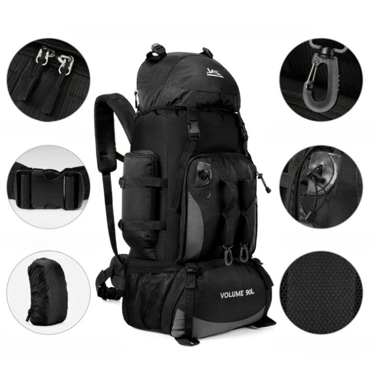 Hiking Backpack Waterproof 90L Camping Backpack Gear
