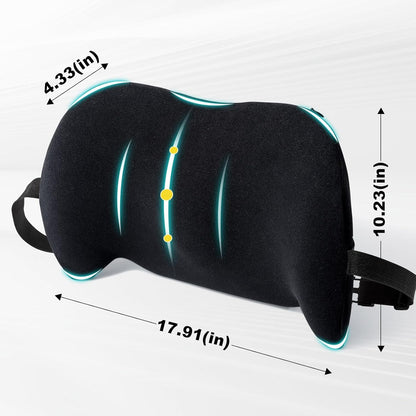 Lumbar Support Pillow Memory Foam Back Cushion