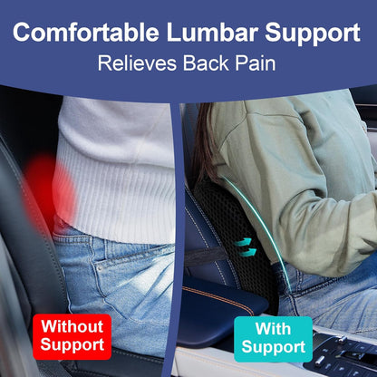Lumbar Support Pillow Memory Foam Back Cushion