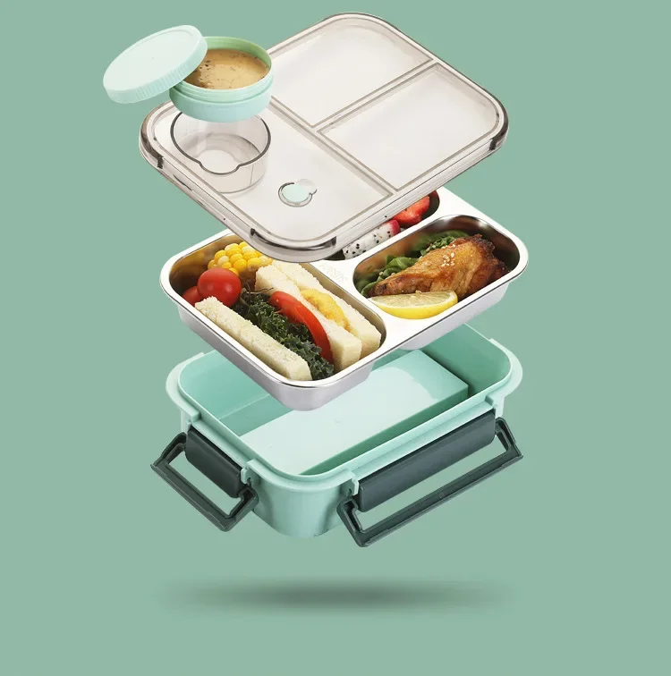 Compact Lunch Box On-the-Go for Office School