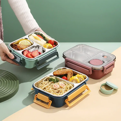 Compact Lunch Box On-the-Go for Office School