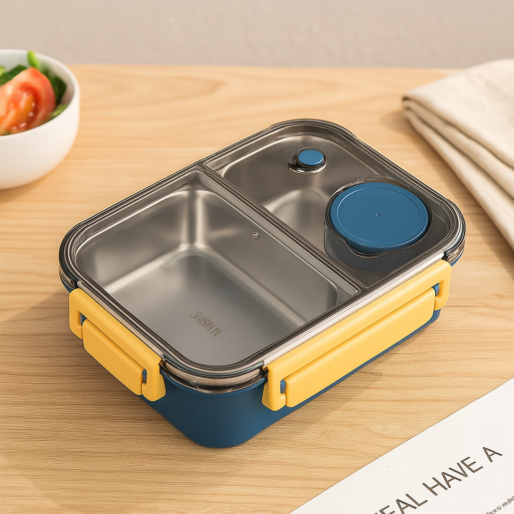 Compact Lunch Box On-the-Go for Office School