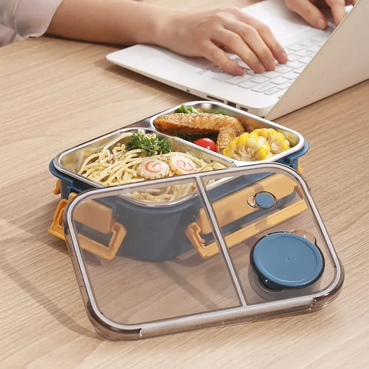 Compact Lunch Box On-the-Go for Office School