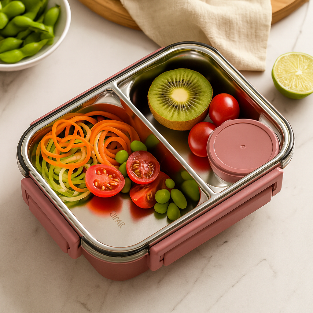 Compact Lunch Box On-the-Go for Office School