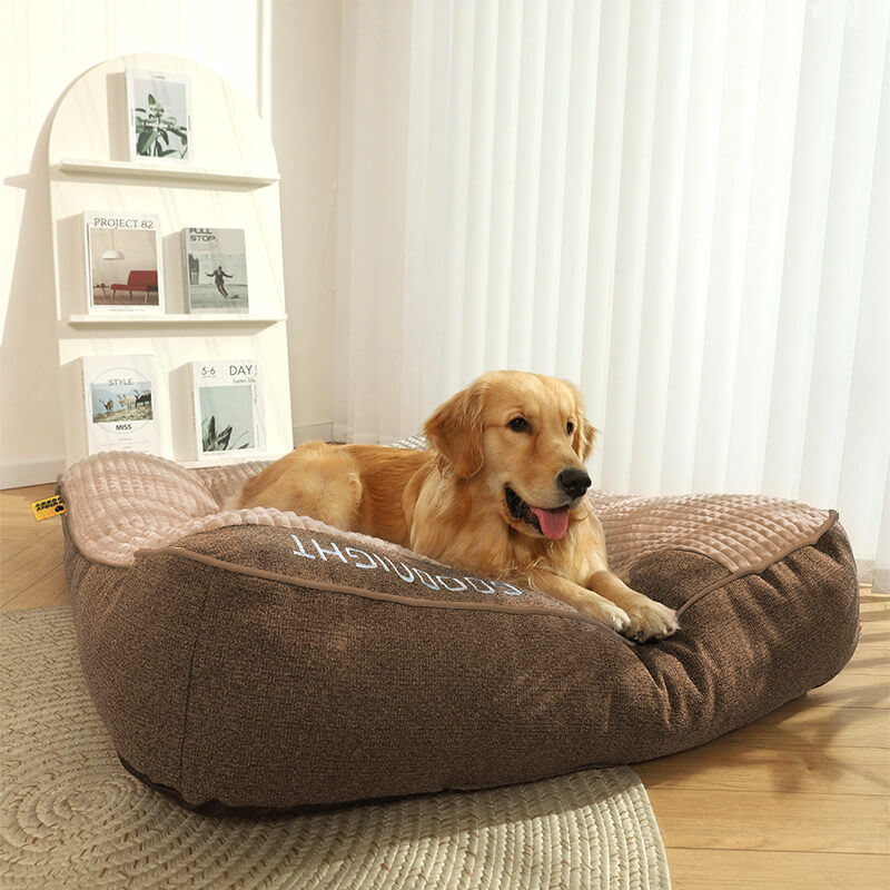 Orthopaedic Dog Bed with Headrest Support
