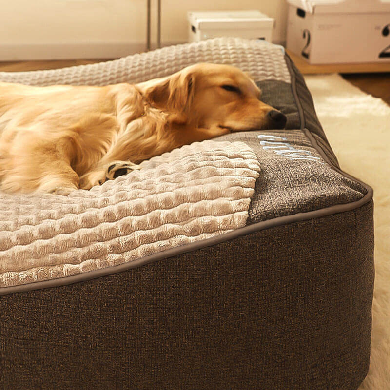 Orthopaedic Dog Bed with Headrest Support