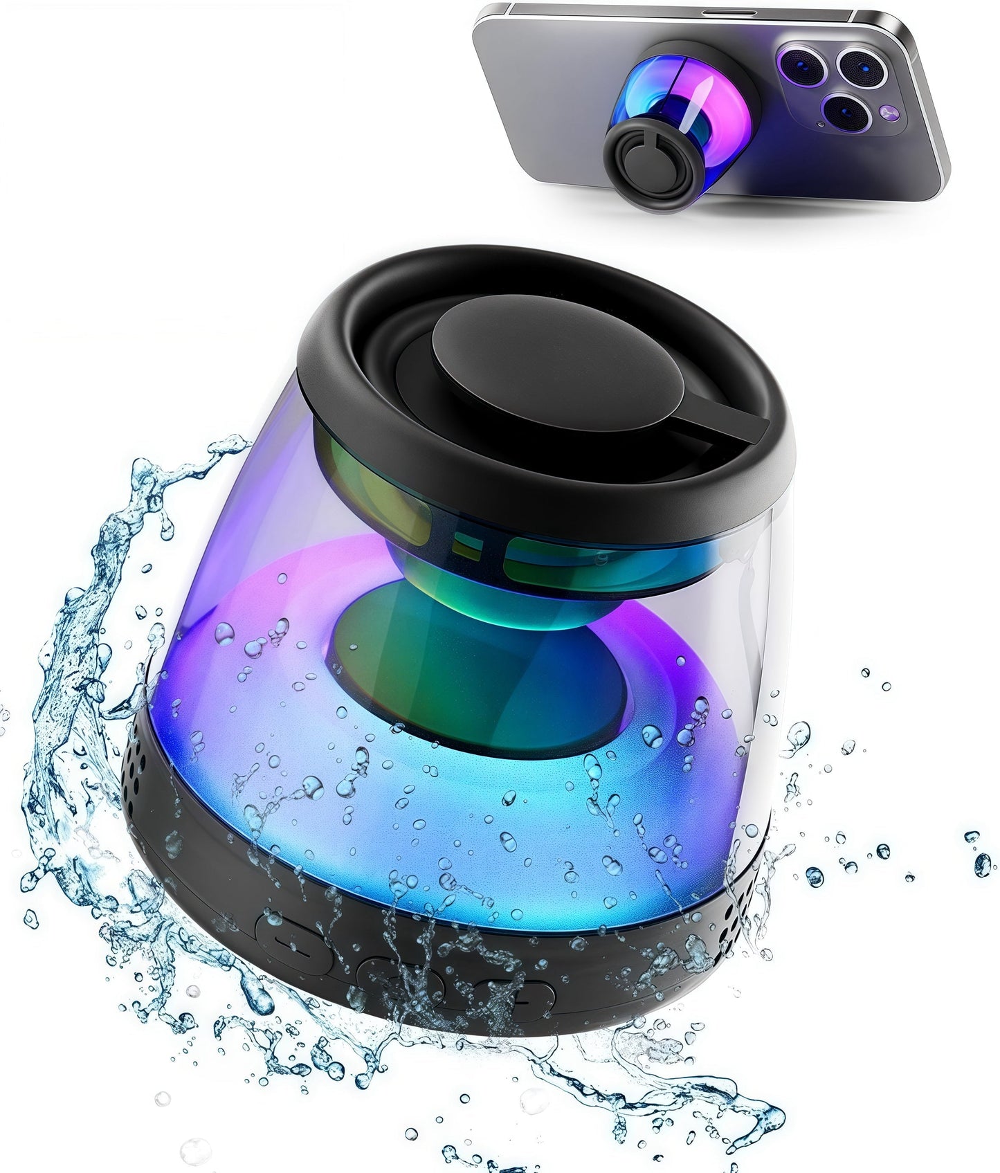 Bluetooth Speaker with RGB Light for Outdoor Use