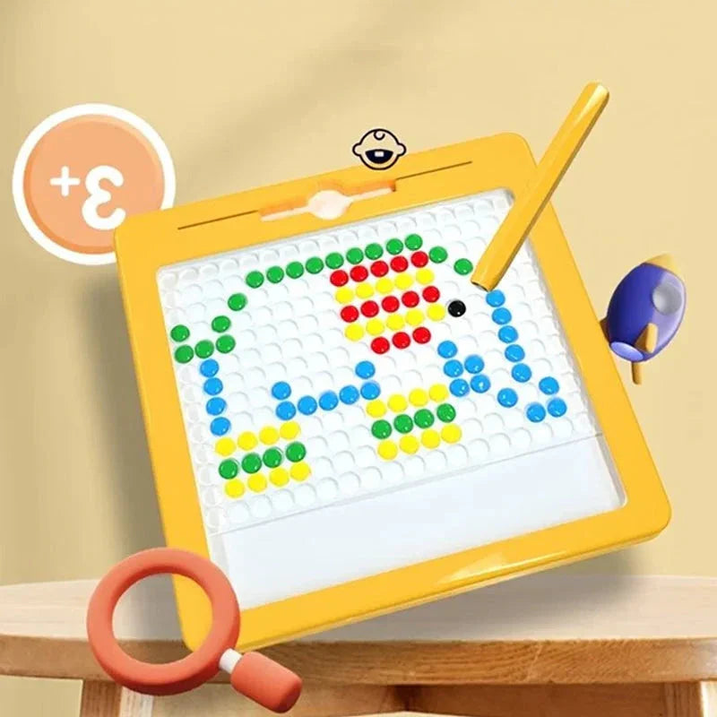 Magnetic Drawing Pad Montessori Dots Board for Kids