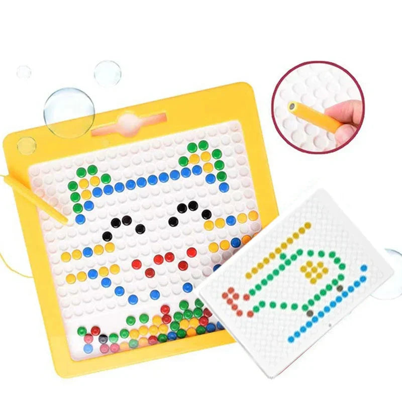 Magnetic Drawing Pad Montessori Dots Board for Kids