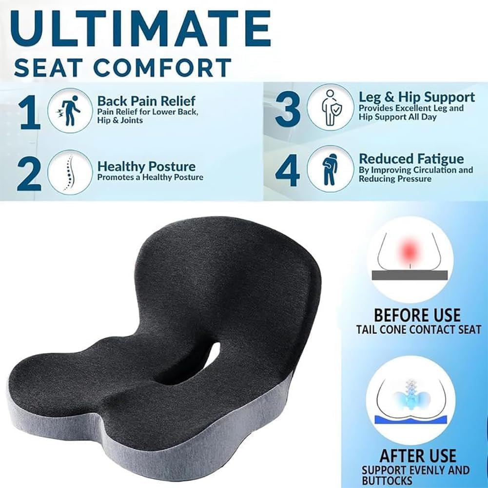 L-Shaped Memory Foam Car Seat Cushion