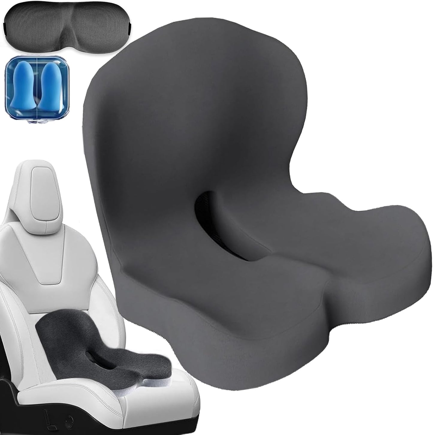 L-Shaped Memory Foam Car Seat Cushion