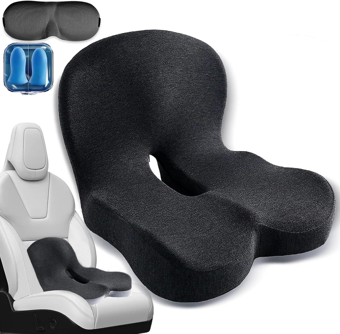 L-Shaped Memory Foam Car Seat Cushion