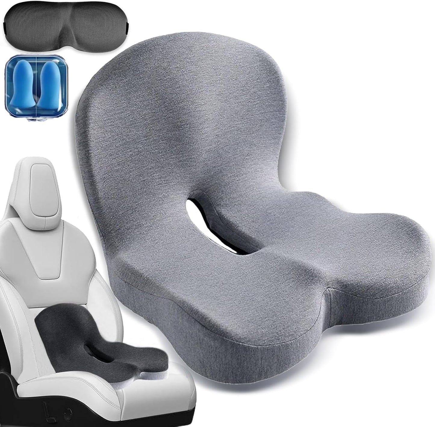 L-Shaped Memory Foam Car Seat Cushion